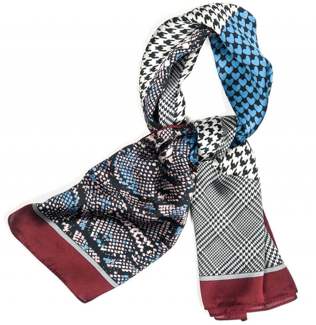 Classic style silk base scarf