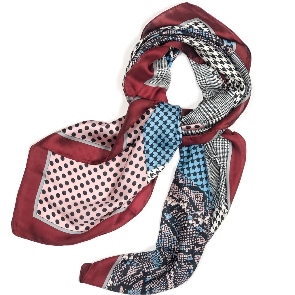 Classic style silk base scarf