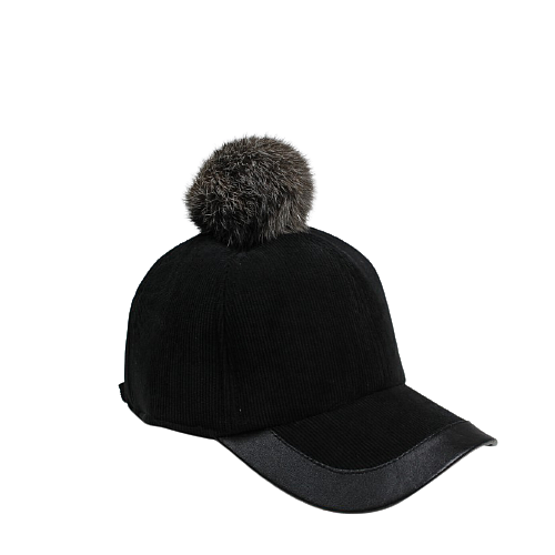 Adjustable size cap with peak