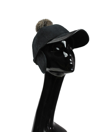 Adjustable size cap with peak