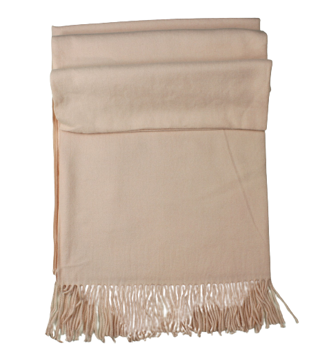 Light pink soft and gentle women's shawl scarf