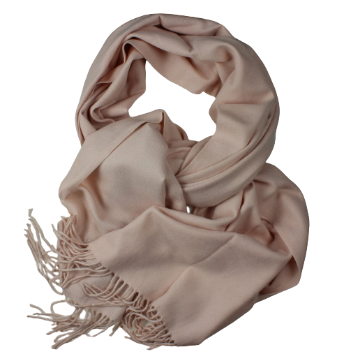 Light pink soft and gentle women's shawl scarf