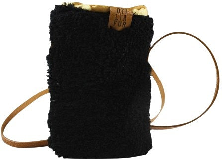 Mobile phone case handbag with long leather handle