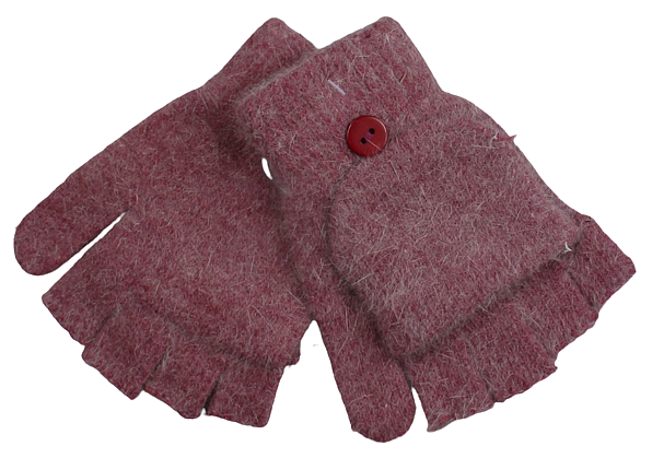 Warm mittens with tramp fingers in various colours