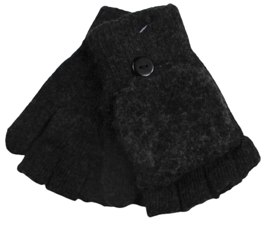 Warm mittens with tramp fingers in various colours