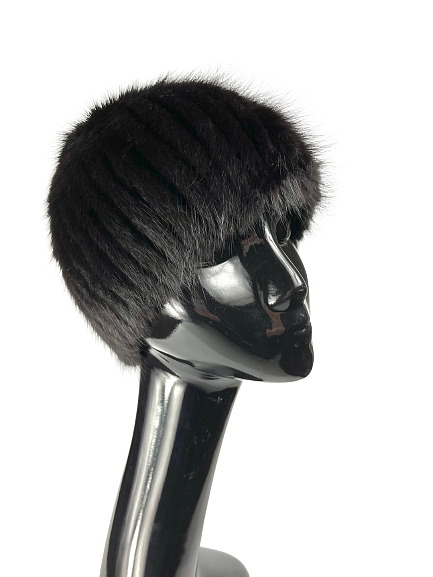 Universal black elastic winter hat