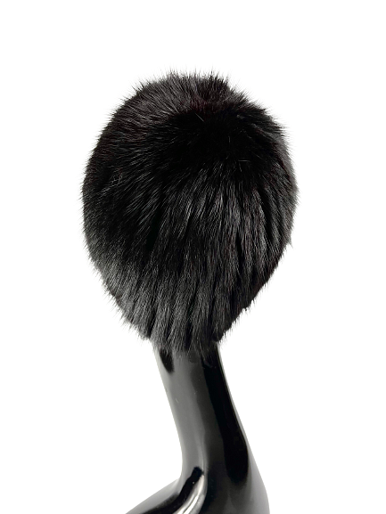 Universal black elastic winter hat