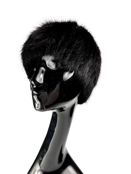 Universal black elastic winter hat