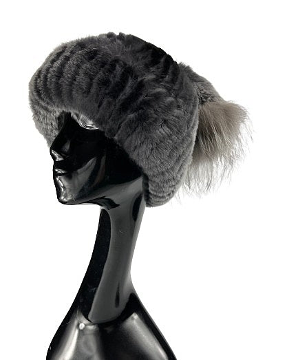 Playful fur hat for winter
