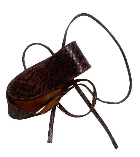 Snakeskin pattern waist belt