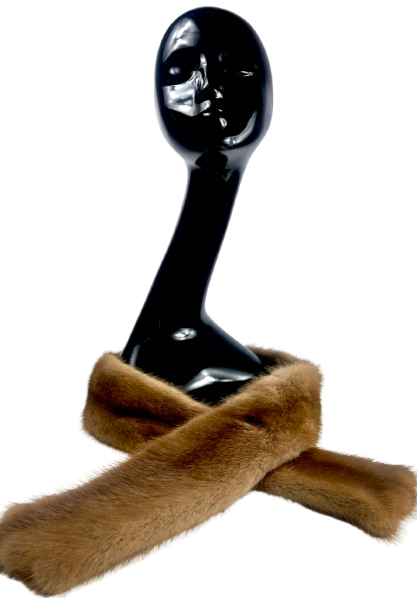 Šiltas natūralaus kailio šalikėlis moterims