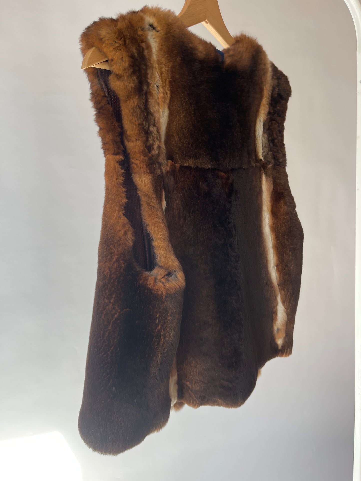 Rex chinchilla rabbit one size warm vest