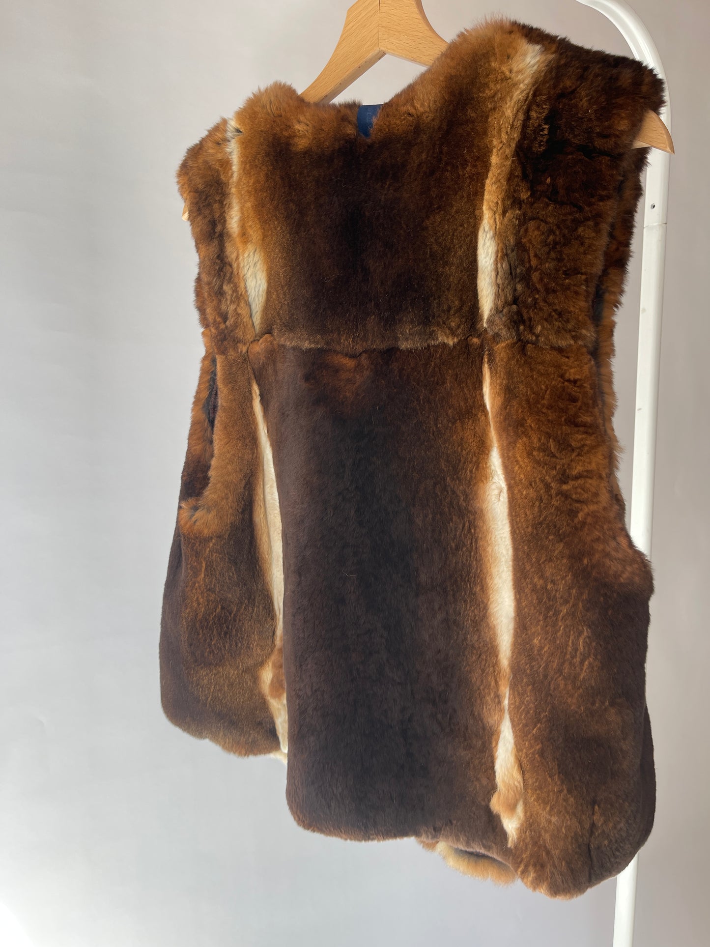 Rex chinchilla rabbit one size warm vest