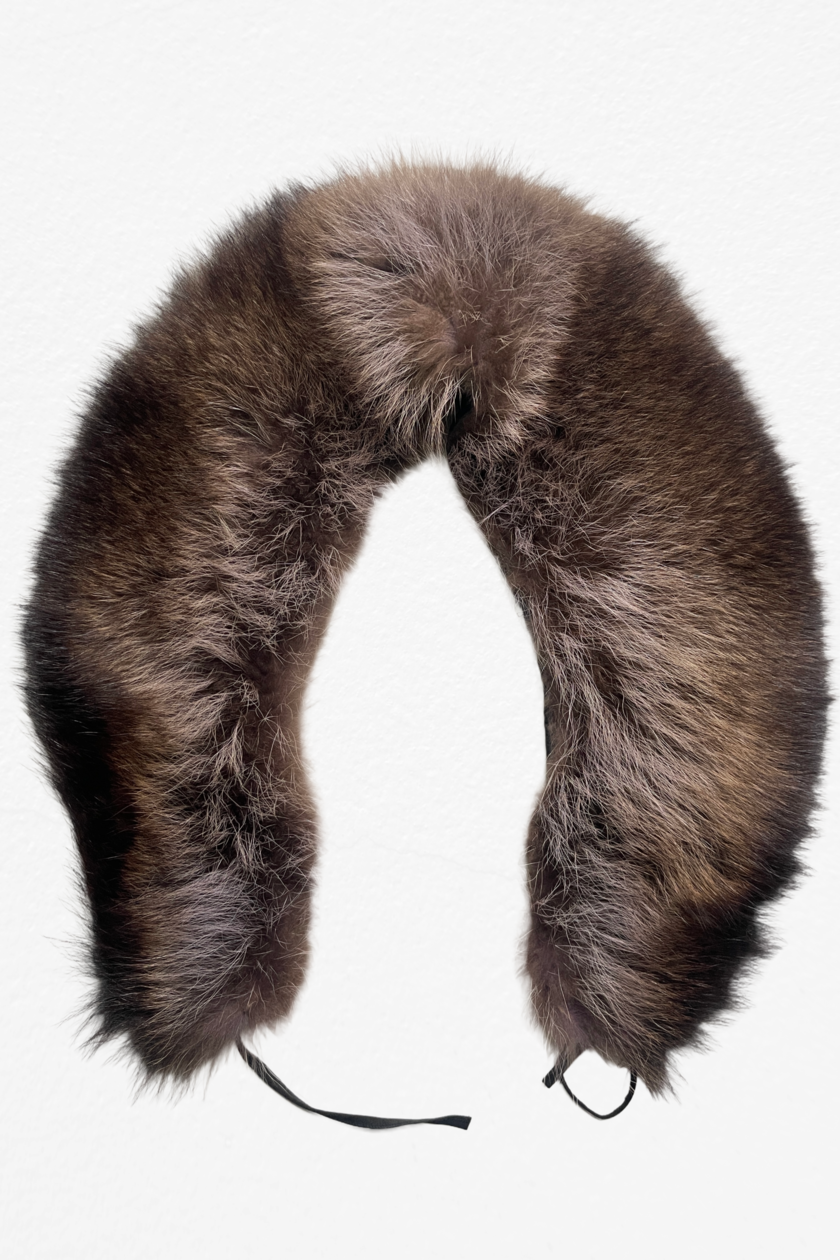 Nice short real fur collar