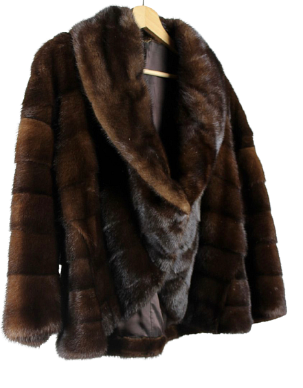 Elegantiška audinės kailio pelerina puskailiniai