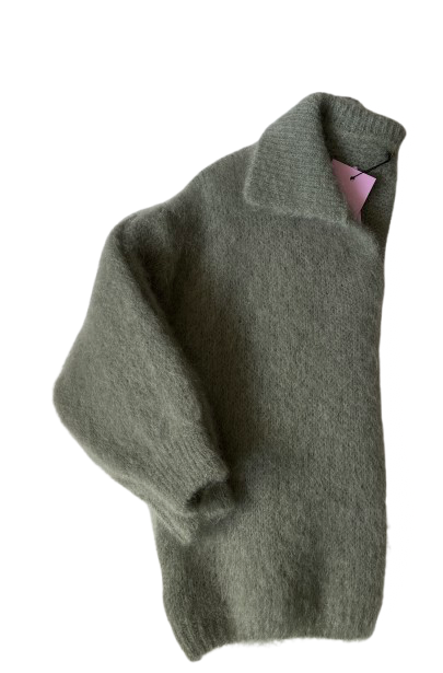 Kid mohair women's sweater